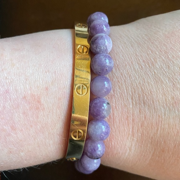 NEW⚡️Lepidolite Bracelets 8mm - Picture 3 of 4